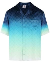 CASABLANCA - Circuit Monogram' Silk Shirt - Lyst