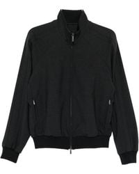 Emporio Armani - Wool Blend Bomber Jacket - Lyst