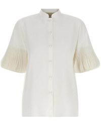 Valentino Garavani - Poplin Embroidered Shirt - Lyst
