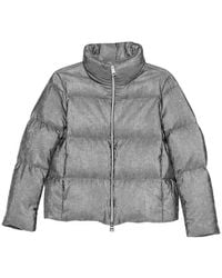Herno - Velvet Short Down Jacket - Lyst