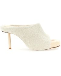 Jacquemus - 100Mm Knitted Square-Toe Mules - Lyst