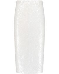 P.A.R.O.S.H. - Midi Sequin Skirt - Lyst