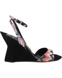 Missoni - Sandali Stringati Con Stampa Geometrica - Lyst