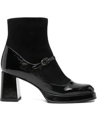 Chie Mihara - Kabry Patent-Leather Ankle Boots - Lyst