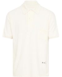 Maison Margiela - Logo-Print Polo Shirt - Lyst