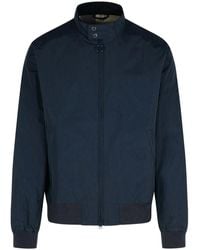 Barbour - Royston Waxed Cotton Bomber Jacket - Lyst