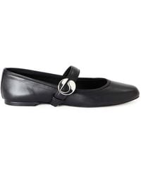 Coperni - Mary Jane Belt Leather Ballerina Flats - Lyst