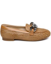 Casadei - Hanoi Natural Vegan Leather Loafers - Lyst