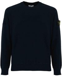 Stone Island - Cotton Micro Stitch Sweater - Lyst