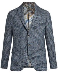 Etro - Single-Breasted Wool Jacket - Lyst