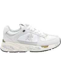 Premiata - Low-Top Sneakers With Textured Panels And Chunky Sole - Lyst