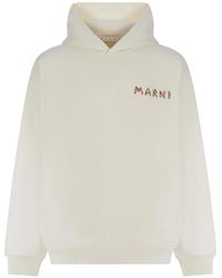 Marni - Hooded Sweatshirt Made Of Cotton - Lyst