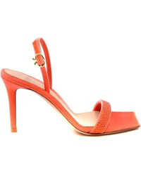 Gianvito Rossi - Sandali Corallo - Lyst