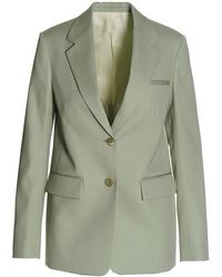 Lanvin - Wool Single Breast Blazer Jacket - Lyst