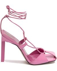 The Attico - 'Adele' Lace-Up Pumps - Lyst