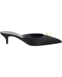 Magda Butrym - Silk Mule With Pearl - Lyst
