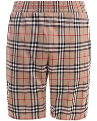 Burberry - Vintage Check Patterned Shorts - Lyst