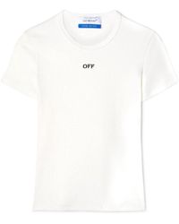 Off-White c/o Virgil Abloh - Off Stamp Rib Basic Tee - Lyst