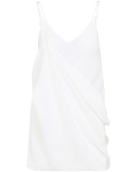 MM6 by Maison Margiela - Silk Mini Dress - Lyst