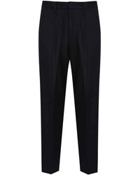 Emporio Armani - Stretch Virgin Wool Twill Trousers - Lyst