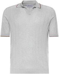 Giuliano Galiano - Silk Polo - Lyst