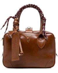 Golden Goose - Leather Top-Handle Bowling Bag - Lyst