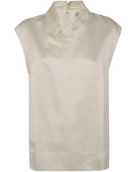 TOTEME - High Neck Top - Lyst