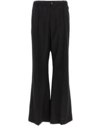 Marni - Stitched Crease Flared Trousers - Lyst