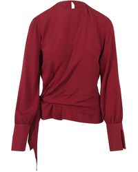 FEDERICA TOSI - Blouse With Sash Detail - Lyst