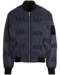 424 - Reversible Logo Bomber Jacket - Lyst