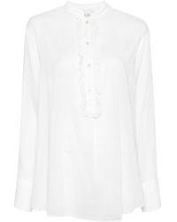 Forte Forte - Henley Blouse With Ruffles - Lyst