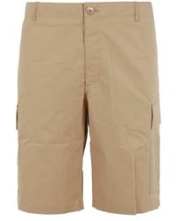 KENZO - Cotton Shorts With Pockets - Lyst