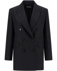 Alberto Biani - Linen Viscose Blazer - Lyst
