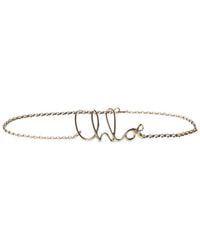 Chloé - Cintura Con Logo Chain Belt - Lyst