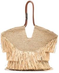 Zimmermann - Mittelgroßer Goldentime Tote Bag Mit Fransen - Lyst