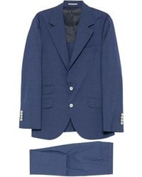 Brunello Cucinelli - Single-Breasted Suit With Peak Lapels - Lyst