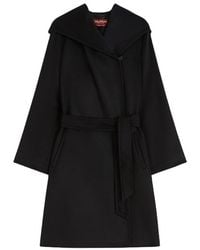 Max Mara - Hooded Wool Coat - Lyst