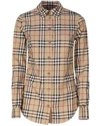 Burberry - Shirt With Vintage Check Pattern - Lyst
