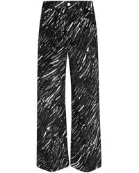 Marni - Abstract Print Straight-Leg Pants - Lyst