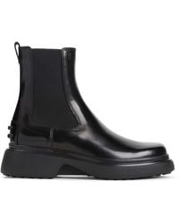 Tod's - Tods Leather Ankle Boots - Lyst