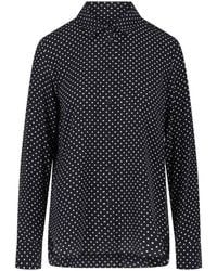 Nili Lotan - Silk Polka Dot Shirt - Lyst