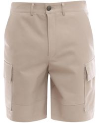 DFOUR® - Leather Bermuda Shorts - Lyst