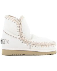 Mou - Eskimo 18 Rhinestone Logo Booties - Lyst