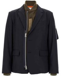Sacai - Bomber Insert Blazer - Lyst