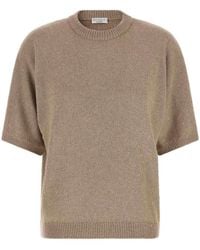 Brunello Cucinelli - Diamante Cashmere-Silk Jumper - Lyst