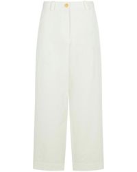 KHAITE - Gari Cotton Pants - Lyst