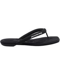 Alexander Wang - Jenna Tubular Flat Thong Sandals - Lyst