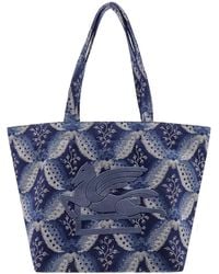 Etro - Jacquard Fabric Bag Floralia Print - Lyst