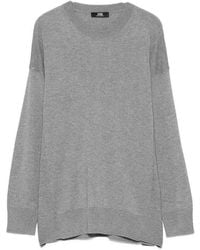 Alpha Studio - Crew Neck Sweater - Lyst