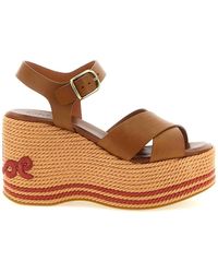 Chloé - Sand Sandals - Lyst